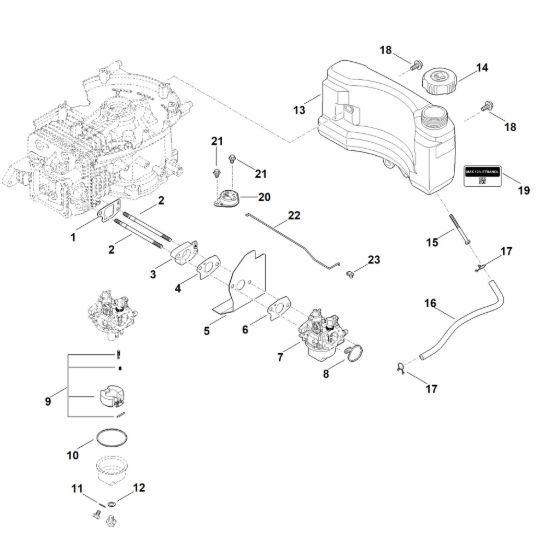 Picture of G - Sistema di alimentazione carburante EVC 1000.0 (EVC1000-0001)